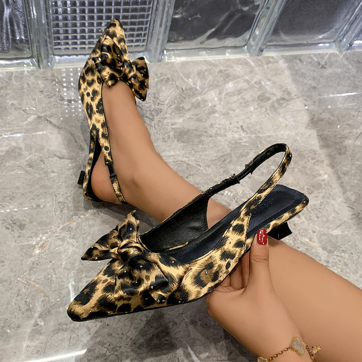 Femme Slingback Sløjfe-Detalje Ballerinas Stilla