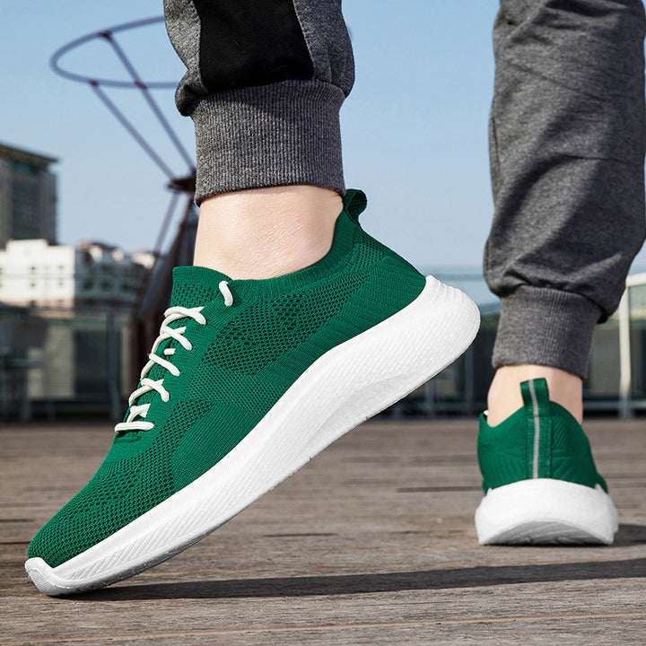 Unisex nan let strik-sneaker med anatomisk tåboks, polstret hælledelse og stødabsorberende let sål Skovae