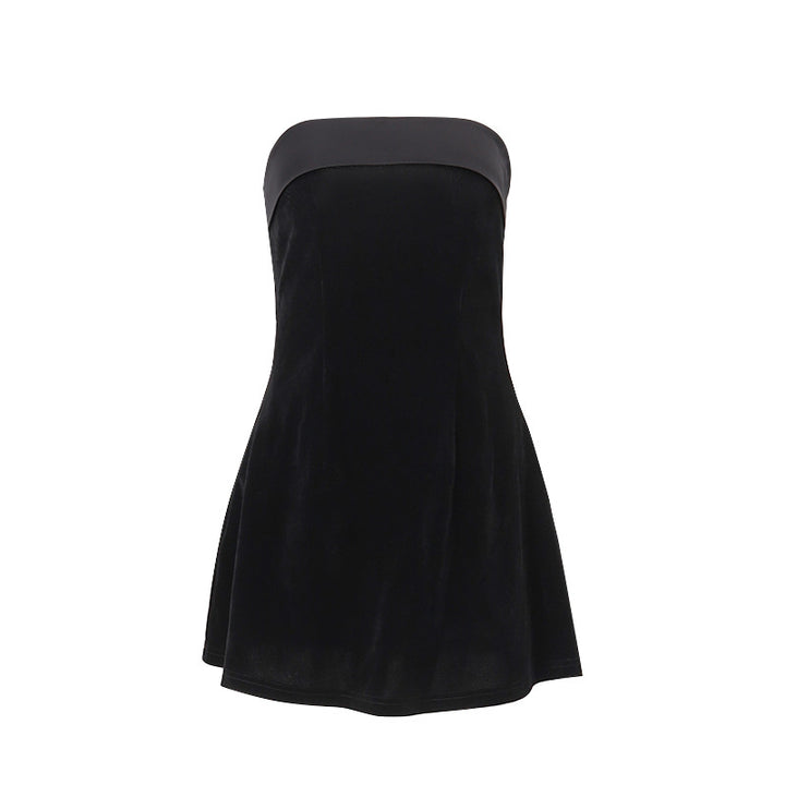 Dame Kvalitets Stropløs Kjole med A-Linie Snit og Soft-Stretch Stilla