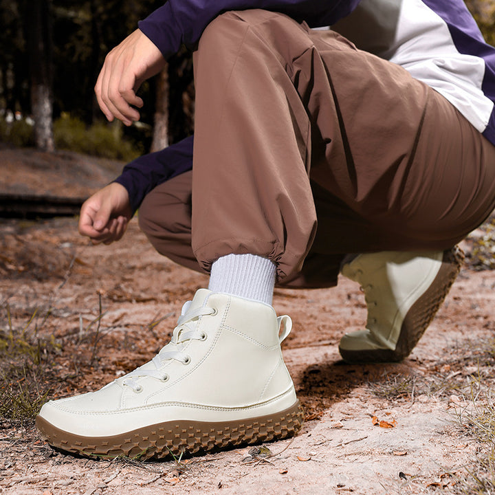 Herren nan urban læder-sneakerboot med polstret skaft og grippy profil sål Skovae