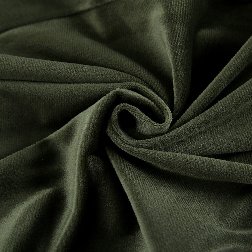 Dame lounge sæt i blødt velour med hætte og elastisk bånd Stilla
