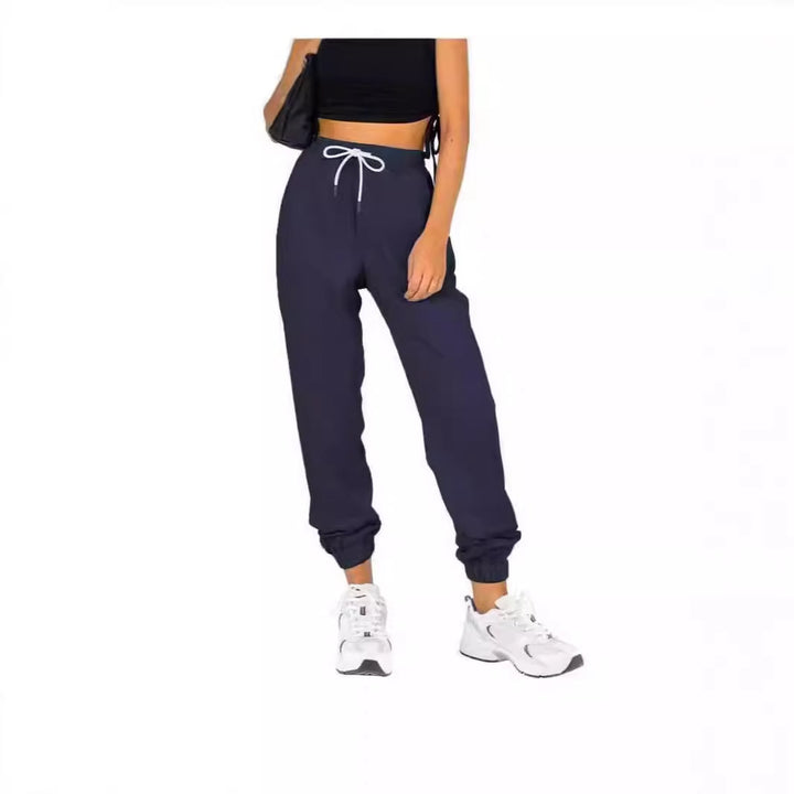 Kvinders komfortable afslappede joggebukser med elastisk liv og praktiske lommer Skovae