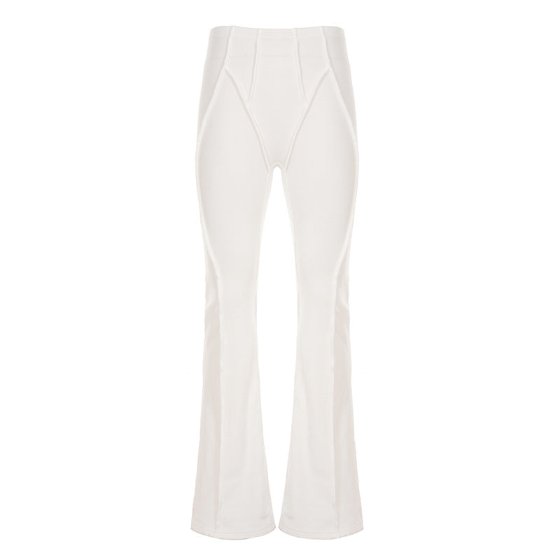 Dame flared leggings med høj talje og sømløst design Skovae