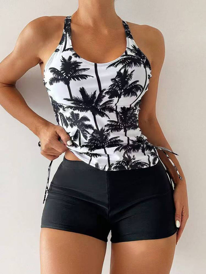 Dame Tankini-sæt med blomstret design og moderigtig snit Stilla