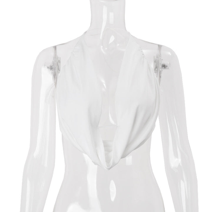 Dame Elegante og alsidig top med omslagskrave Stilla