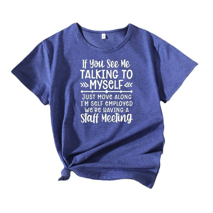 Dame Fritid Selvstændig Citat T-Shirt Stilla