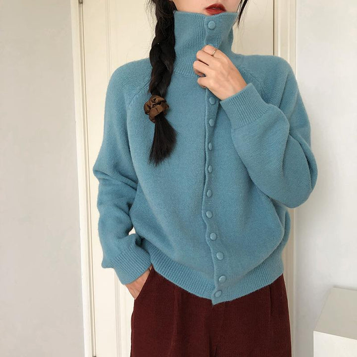 Dame moderigtig cardigan med knapdetaljer Stilla