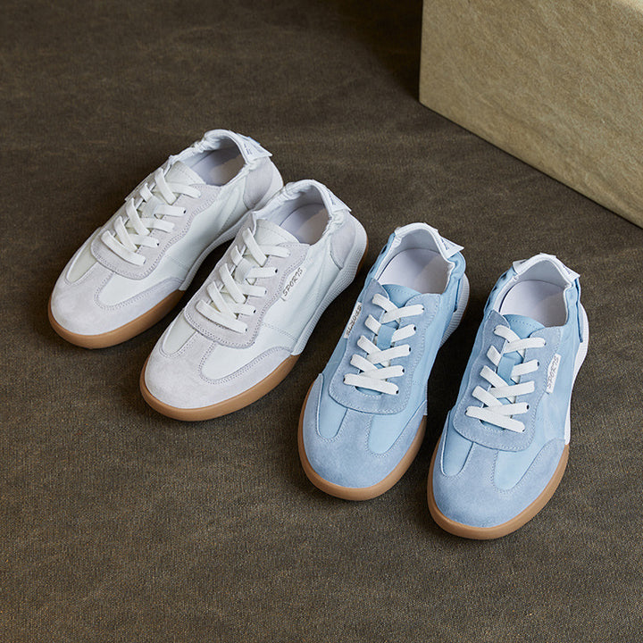 Herre fritid ruskinds sneakers med polstret indersål Stilla