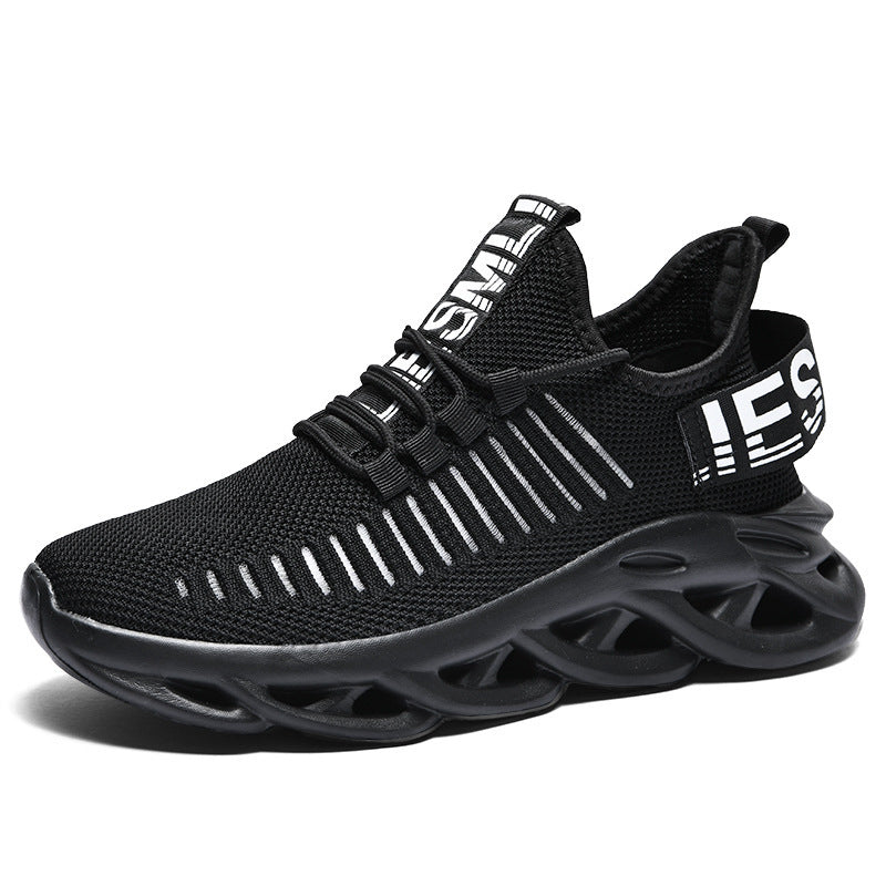 Unisex nan åndbare ultralette strik-sneakers med dæmpende hulsål Skovae