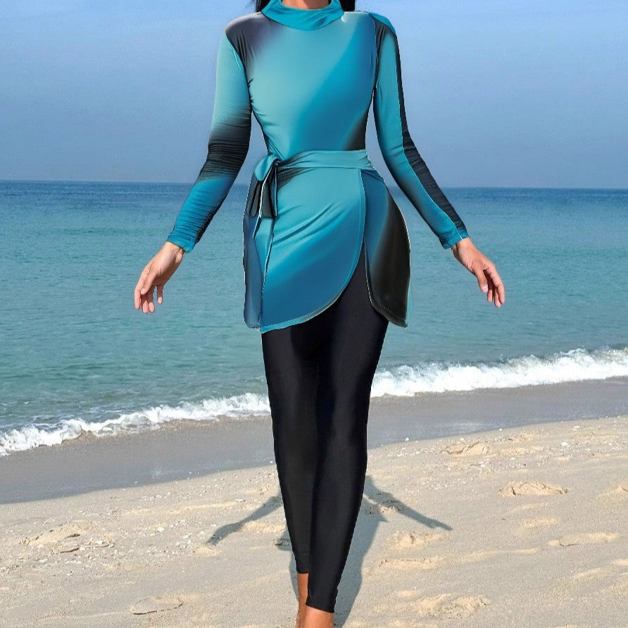 Dame Sporty Rashguard med Wrap Skirt Skovae