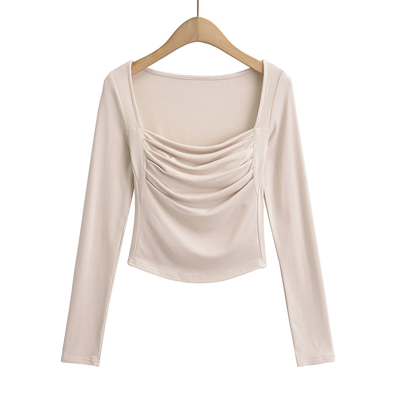 Dame Langærmet top med elegante flæsedetaljer Stilla
