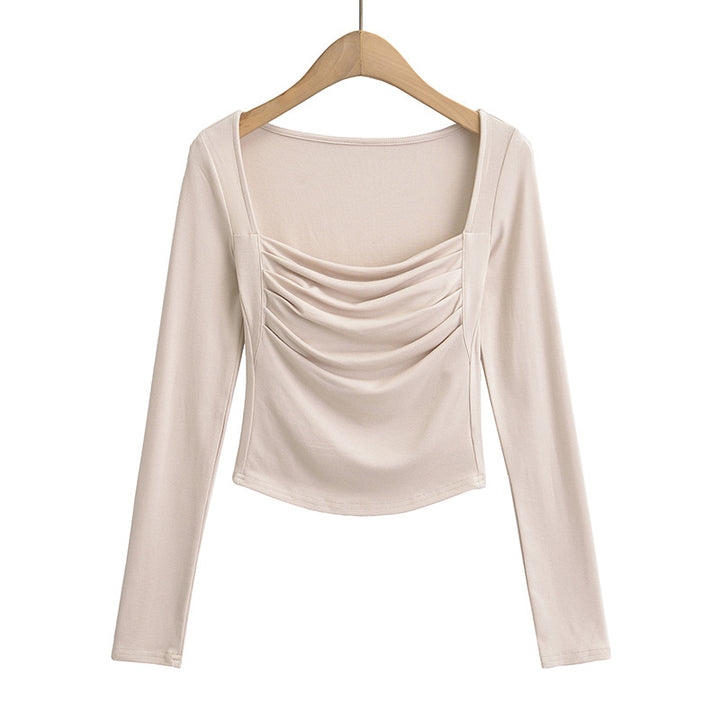Dame Langærmet top med elegante flæsedetaljer Stilla