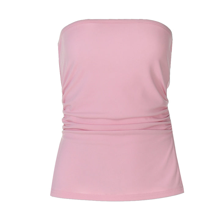 Damen Rüschenshirt uden ærmer Stilla