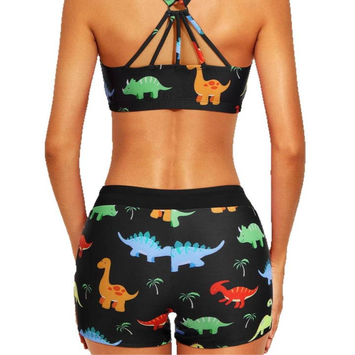 Dame Sporty Tankini top med elegant rygudskæring Skovae