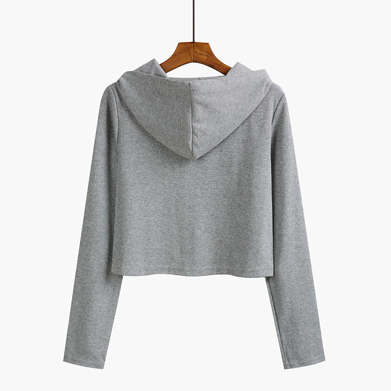 Femme Cropped Zip-Up Hoodie med moderne design Stilla