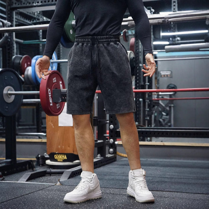 Herrer Sporty Sweatshorts med komfortabel linning og funktionelt design Stilla