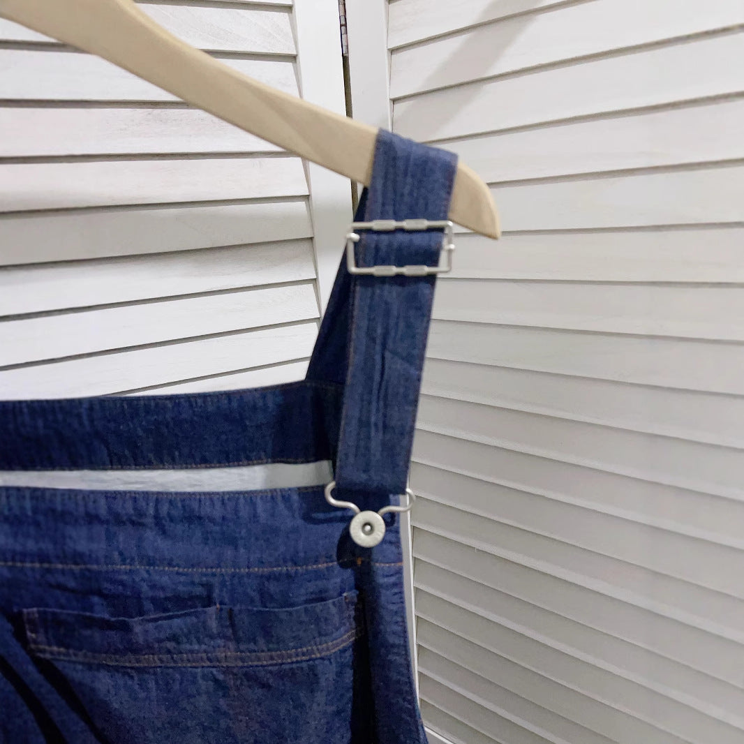 Femme justerbar Denim Kjole Maxikjole Stilla