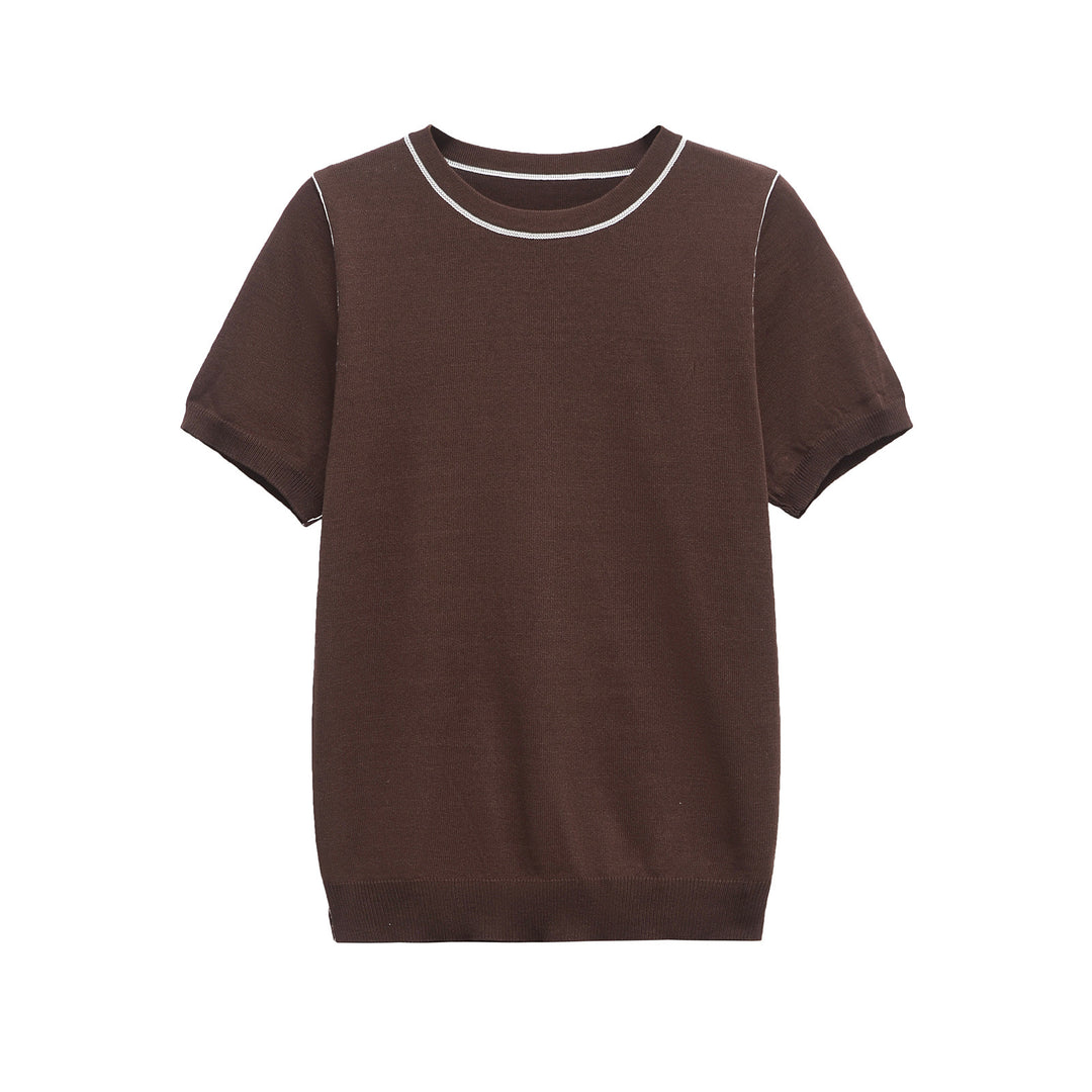Femme Kortærmet Strikpullover Stilla