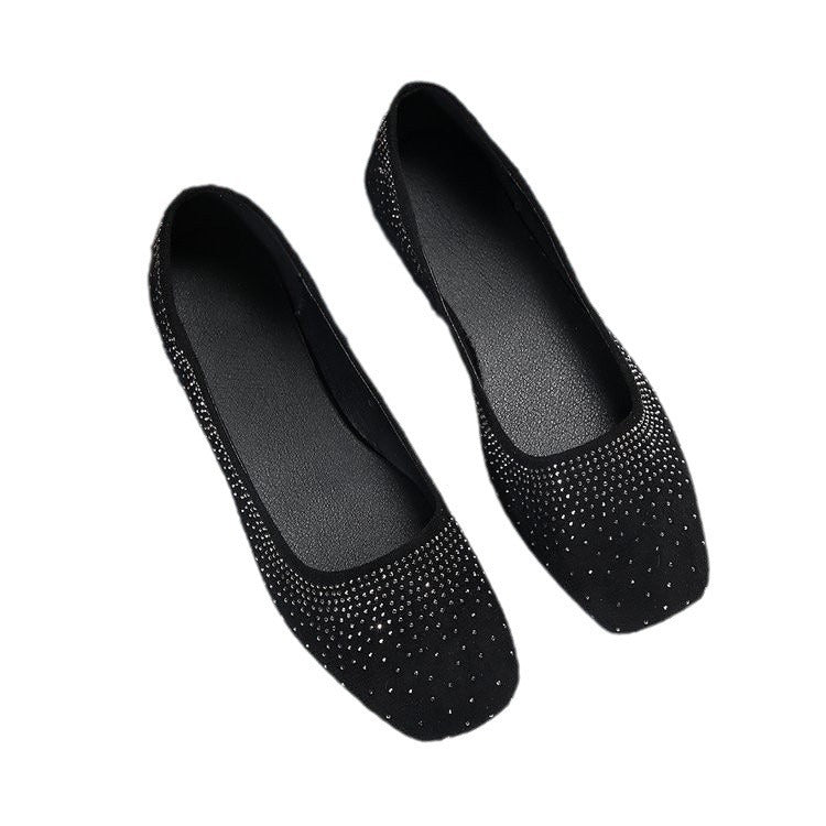 Dame Elegante og glitrende Ballerinas med Strass Stilla