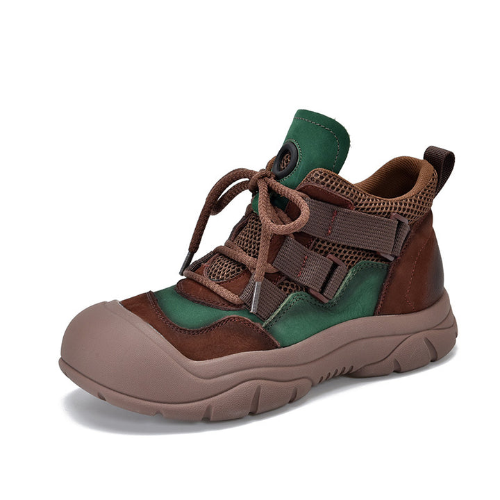 Dame Outdoor Sneakers i sporty design med elastisk snørresystem og skridsikker sål Stilla