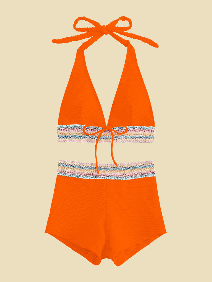Dame bikini-sæt med højskårne shorts Skovae