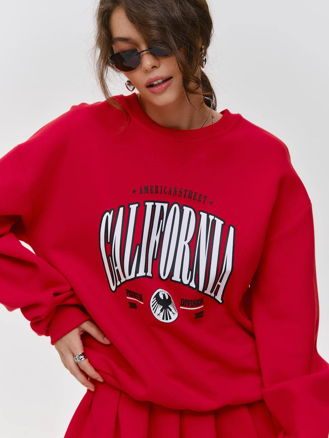 Damer hyggelig sweatshirt nederdel kombination Stilla