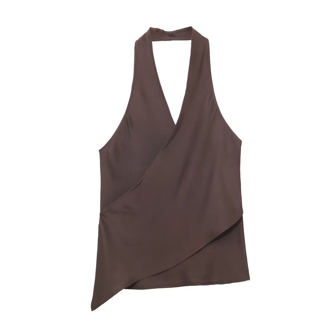 Dame Wickelbluse med V-hals Skovae