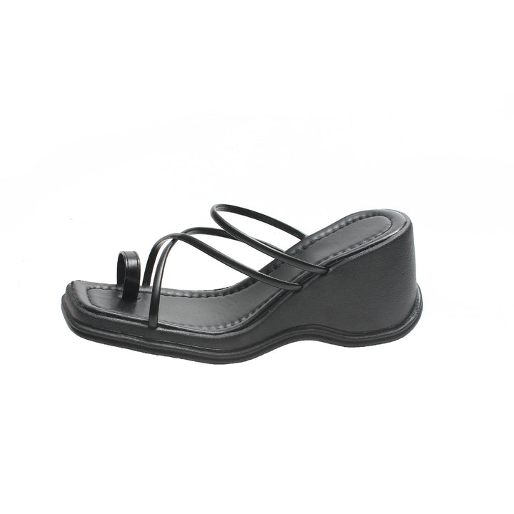 Dame Plateau-Sandaler med elegant Cross-Design og skridsikker sål Stilla