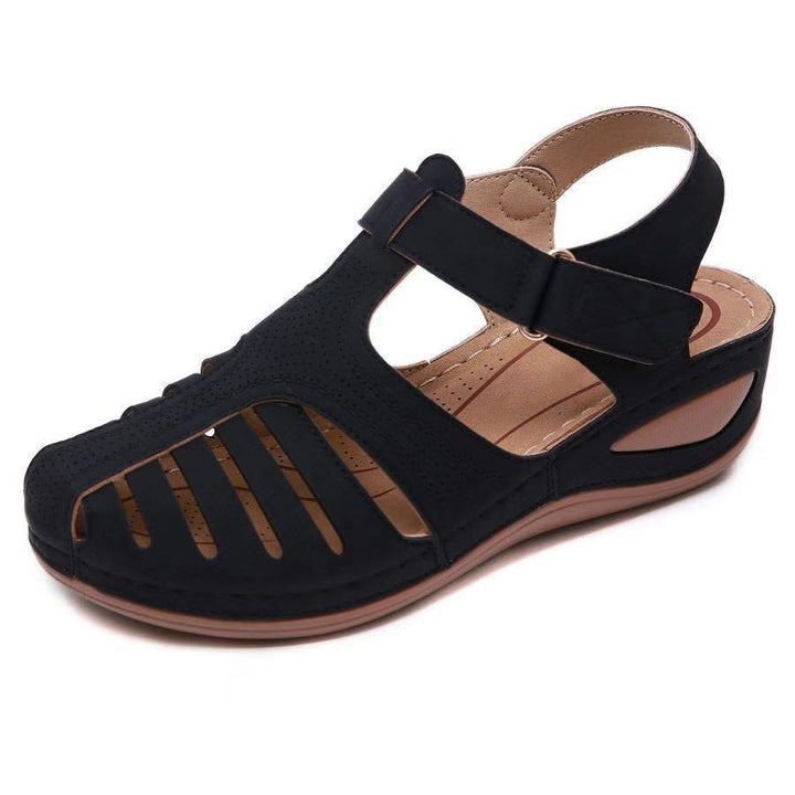 Dame Åndbare Komfort-Sandaler med justerbar rem og ergonomisk fodseng Stilla