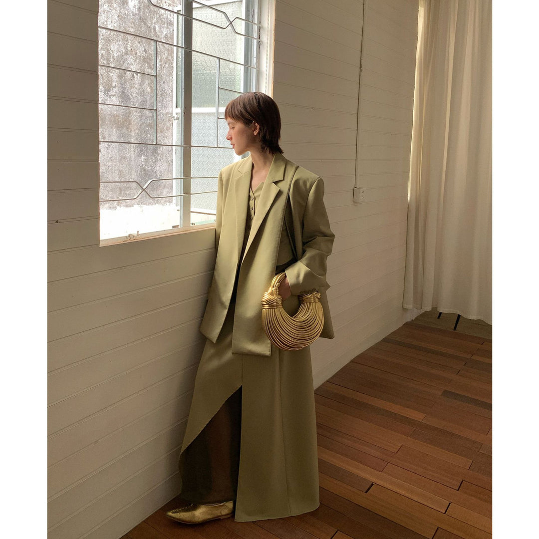 Dame oversized blazer med struktureret materiale og elegante detaljer Stilla