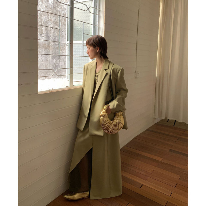 Dame oversized blazer med struktureret materiale og elegante detaljer Stilla