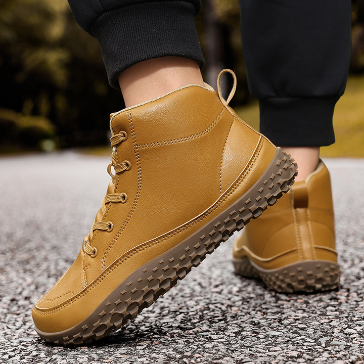Herren nan urban læder-sneakerboot med polstret skaft og grippy profil sål Skovae