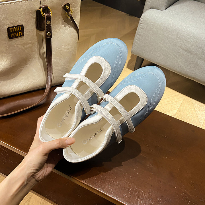 Dame Mode Ballerinas med justerbare remme og komfortabel indersål Stilla