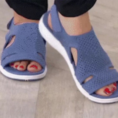 Dame Åndbare Sandaler med fleksibel Såle og justerbar Rem Stilla