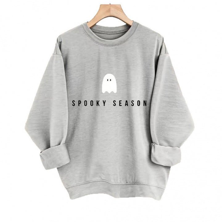 Kvinders sweatshirt med afslappet uhyggeligt design og blødt indvendigt fleece Skovae