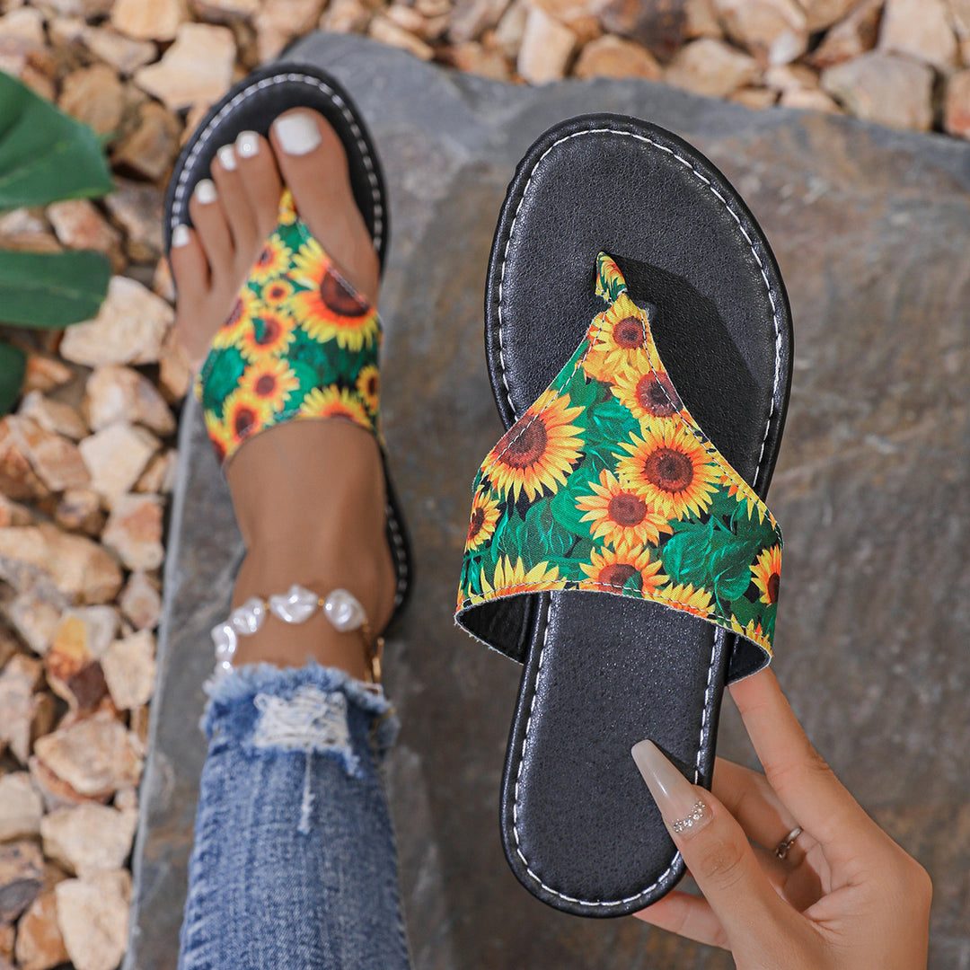 Dame Flip-Flops med moderigtigt denim-design og ergonomisk fodseng Stilla