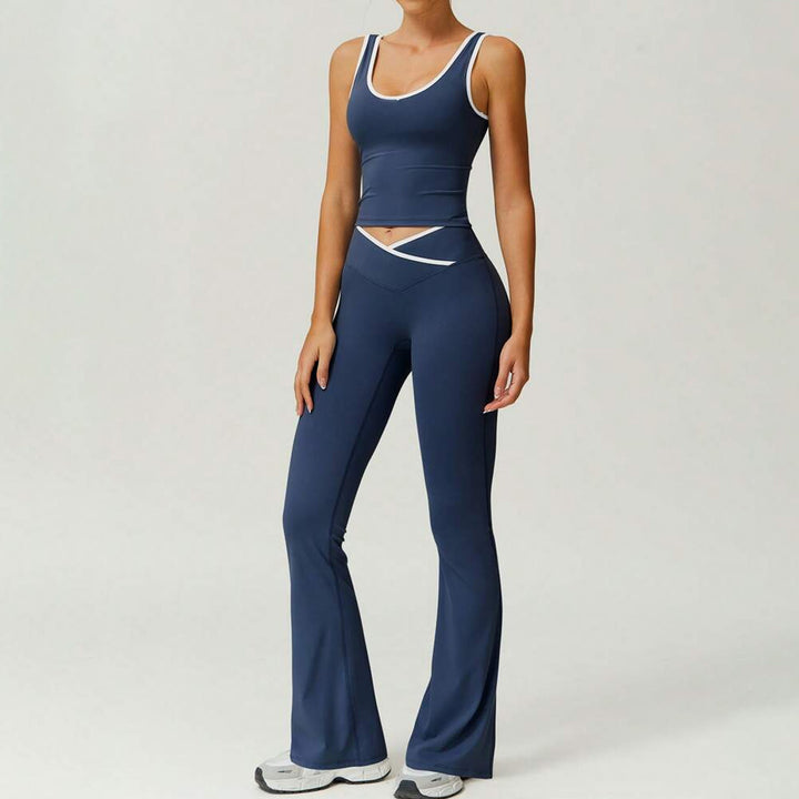 Dame Sporty leggings med moderigtigt top og innovativt snit Skovae