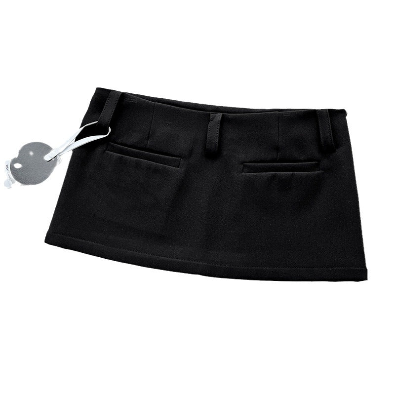 Dame mini skirt med elegante lommer og tætsiddende snit Stilla