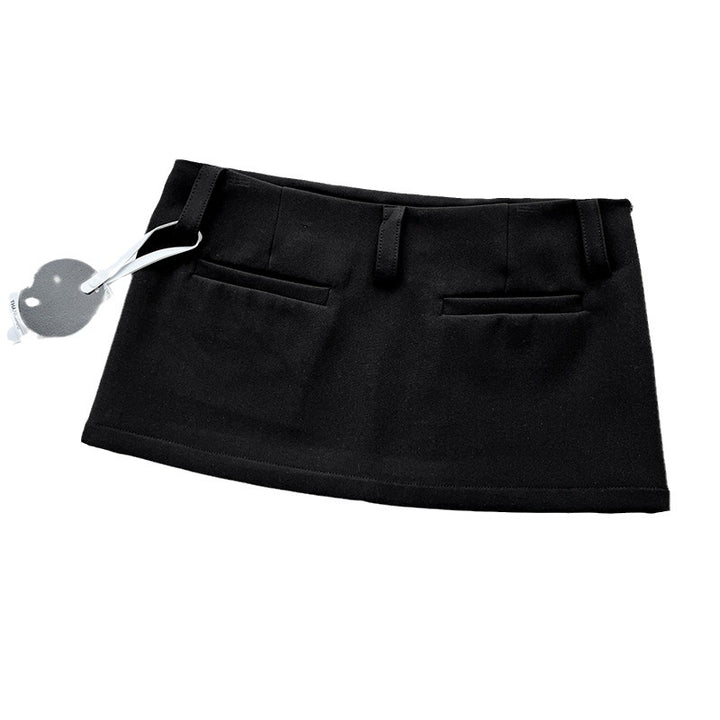 Dame mini skirt med elegante lommer og tætsiddende snit Stilla