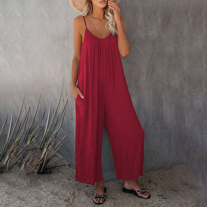 Dame Elegant Ærmeløs Jumpsuit Stilla