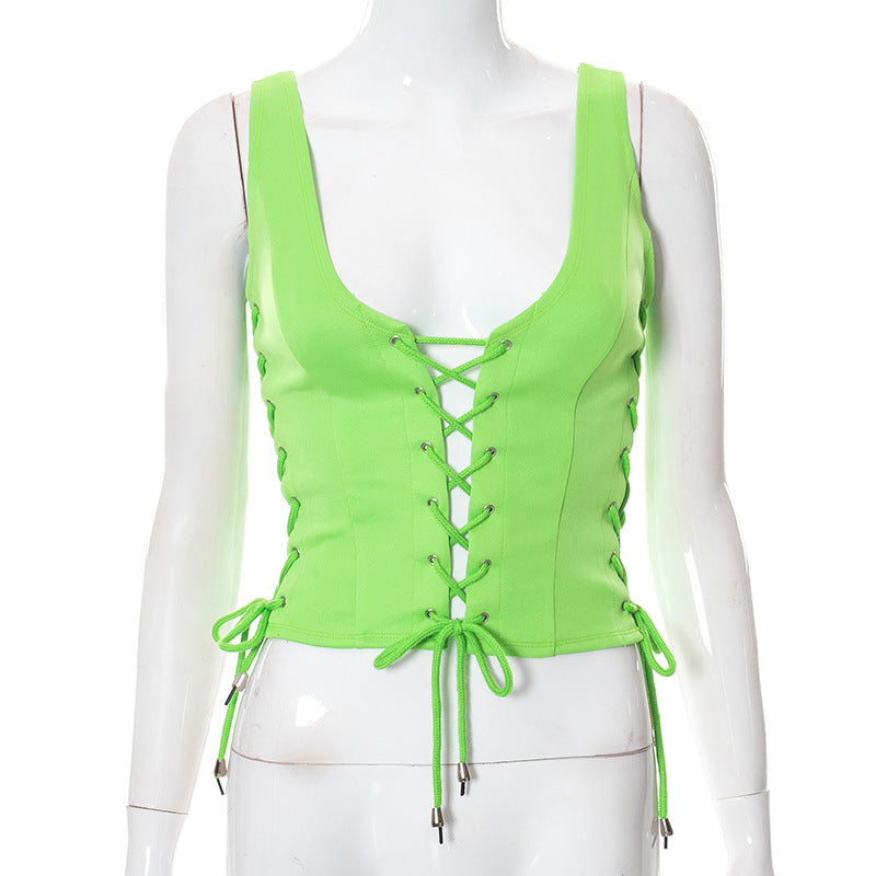 Femme Snøring Forside Cropped Top Stilla