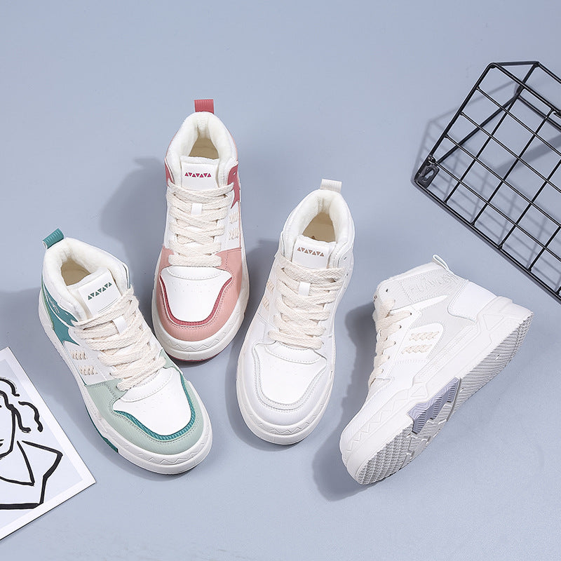 Dame High-Top Sneakers med behageligt indlæg og robust såleprofil Stilla