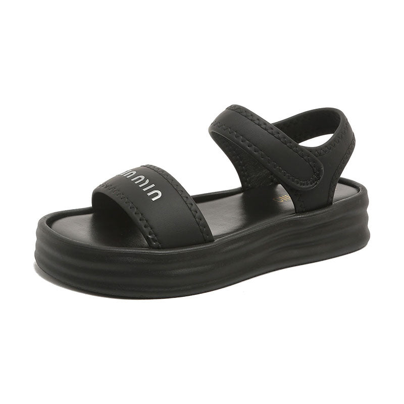 Dame Komfortable Sandaler med justerbare velcro-lukninger og ergonomisk sål Stilla