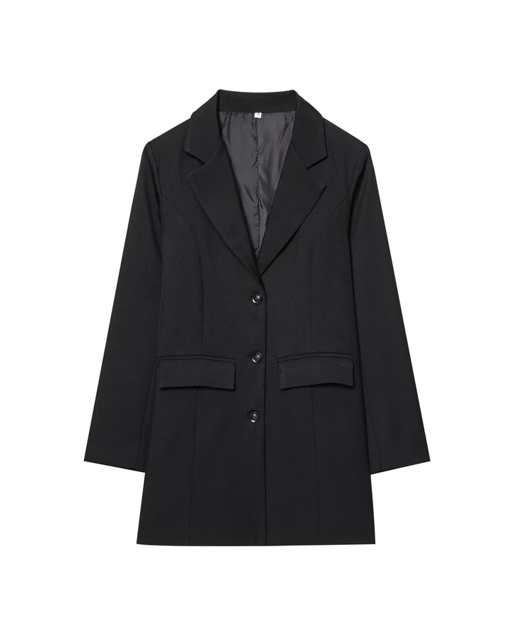 Dame skåret blazer med store lommer Stilla