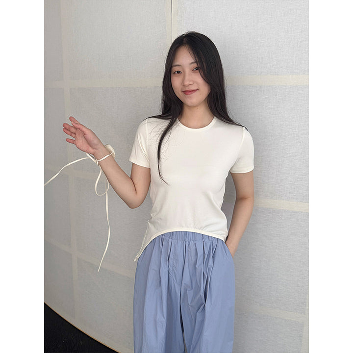 Dame figursyet Basis T-shirt lavet af blødt materiale Stilla