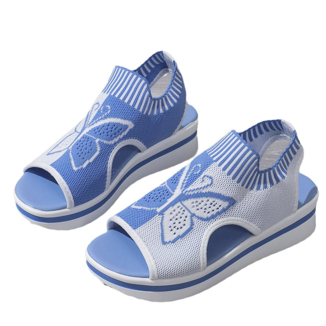 Dame sportsandaler med moderigtigt sommerfugledesign og skridsikker sål Stilla