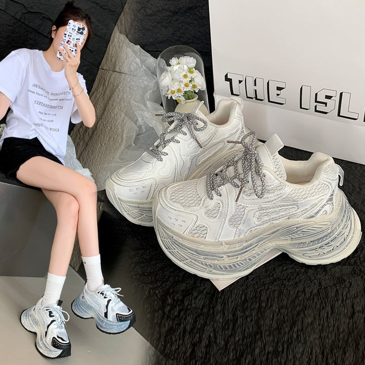 Dame Chunky Sneakers med åndbart mesh-overflade og robust såledesign Stilla