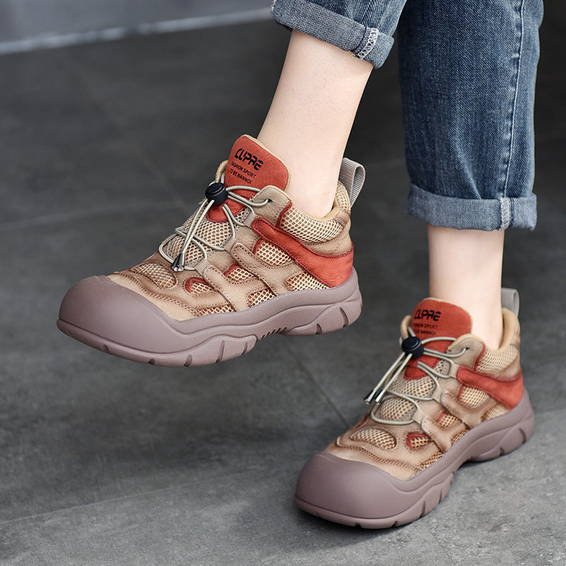 Dame Outdoor-Sport Sneakers med åndbart mesh-overflade og stabil gummisål Stilla