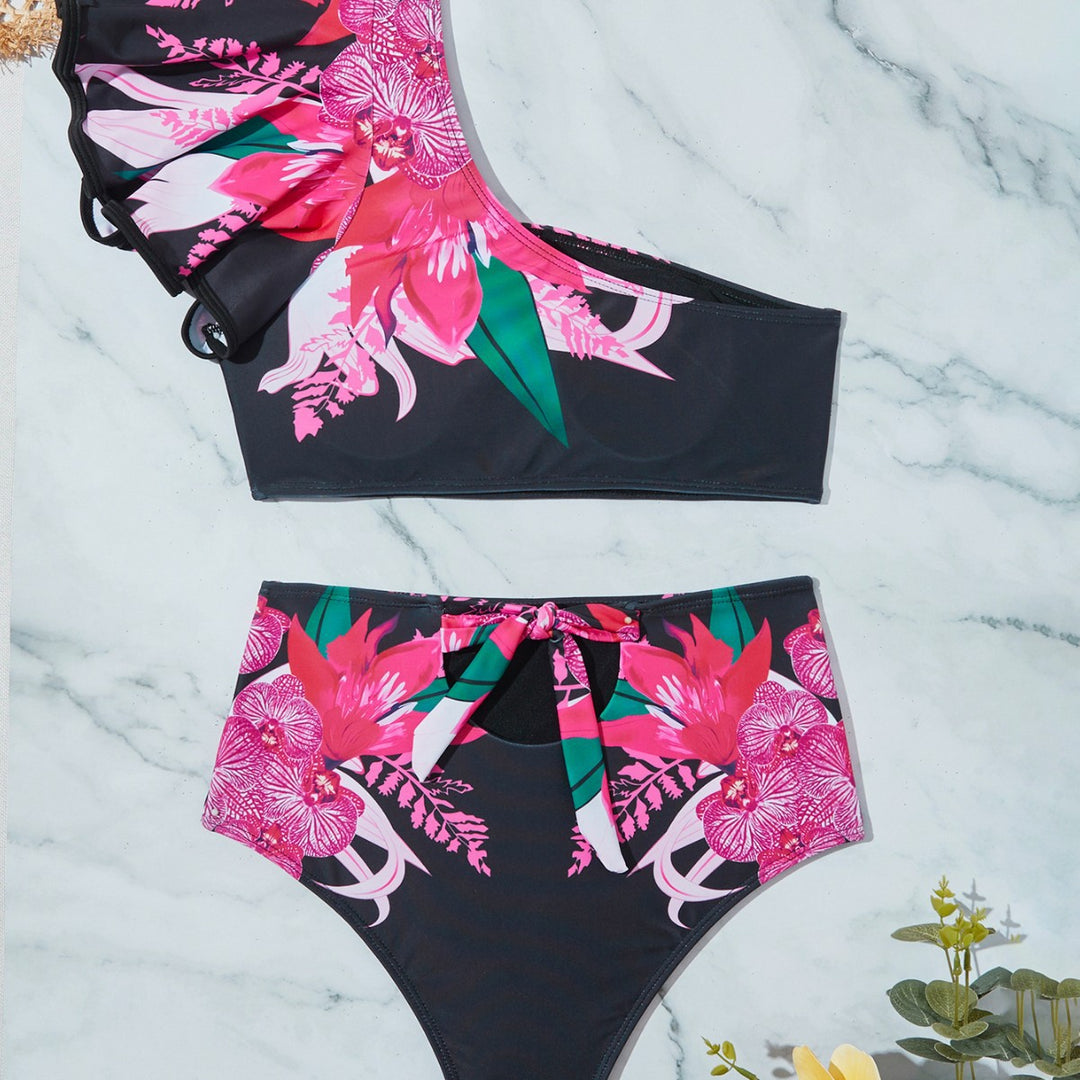 Dame Floral Én-delt Bikini Stilla