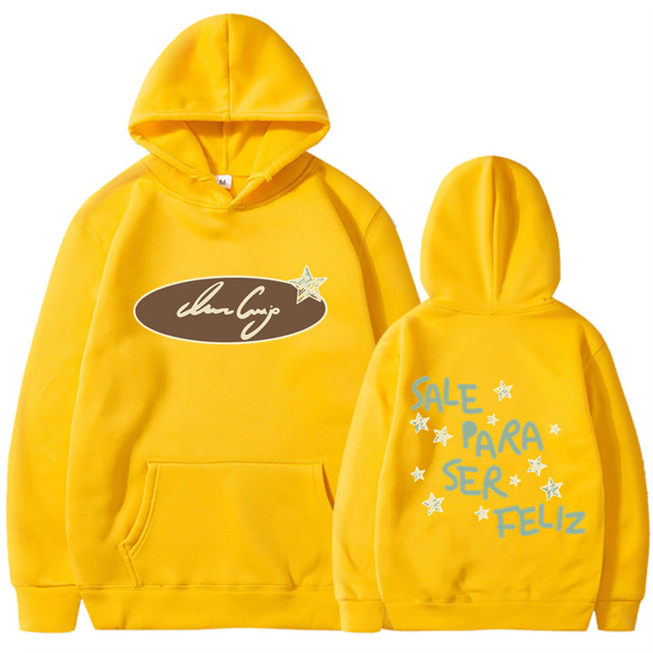 Kvinders hoodie sweatshirt med kreativ skrifttype og iøjnefaldende design Skovae
